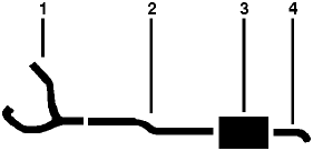 1960 Chevrolet (Models Over 1 Ton) 8 Cyl Single Exhaust System diagram