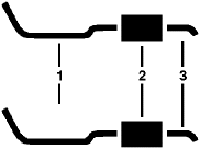 1970 Chevrolet (Models Over 1 Ton) 8 Cyl Single Exhaust System diagram