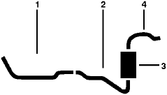 1974 Chevrolet Camaro 6 Cyl Single Exhaust System diagram