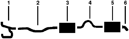 1965 Dodge Polara, Custom 880, Monaco 8 Cyl 413 Engine Single Exhaust System diagram