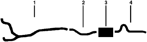 1972 Dodge Polara, Monaco 8 Cyl 400 Engine Single Exhaust System diagram
