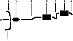 1978 Oldsmobile Toronado 8 Cyl 403 Engine Single Exhaust System diagram