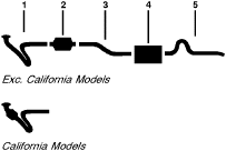 1980 American Motors Eagle 6 Cyl 258 (4.2L) Engine Single Exhaust System diagram