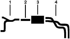 1982-87 Chevrolet C/K/P/R/V30/3500 8 Cyl 5.7L Engine Single Exhaust System diagram