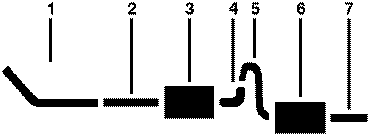 1972-00 Mercury Capri 4 Cyl Single Exhaust System diagram