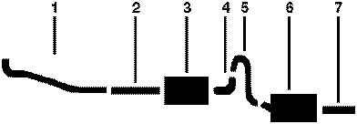 1973-00 Mercury Capri 4 Cyl Single Exhaust System diagram