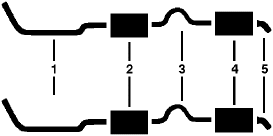 1971-72 Buick Centurion Electra Lesabre 8 Cyl 455 Engine Dual Exhaust System diagram