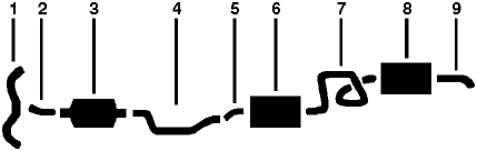 1986-89 Cadillac Fleetwood 8 Cyl 5.0L Engine Single Exhaust System diagram