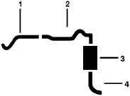 1976 Chevy Vega 4 Cyl 140 Engine Single Exhaust System (1 Barrel Carburetor) diagram