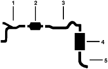 1978-79 Chevy Monza 6 Cyl 3.2L 3.8L Engine Single Exhaust System diagram