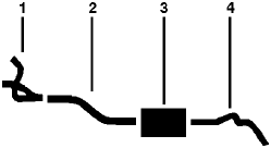 1978 Chevy Blazer Jimmy 8 Cyl Engine Single Exhaust System (Tahoe/jimmy 2 Wheel Drive Models Without Converter) diagram