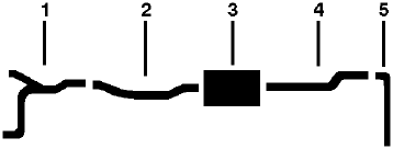 1986-87 Chevy S10 Blazer S15 Jimmy 6 Cyl Engine Single Exhaust System diagram