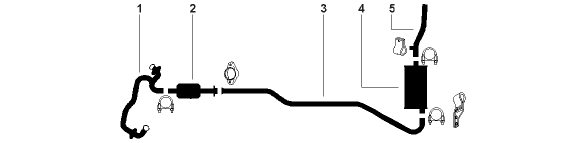 1982 Chevy EL Camino Malibu Monte Carlo 6 Cyl 3.8L Engine Single Exhaust System diagram