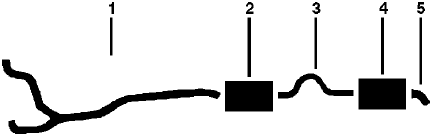 1976 Dodge Dart 8 Cyl 318 Engine Single Exhaust System diagram