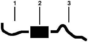 1973-74 Ford Bronco 6 Cyl Engine Single Exhaust System diagram