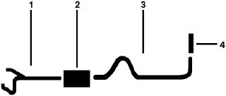 1978 Ford Bronco 8 Cyl Engine Single Exhaust System (1978 E108012) diagram