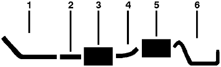 1984 Ford Bronco 8 Cyl 5.8L Engine Single Exhaust System diagram
