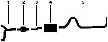 1983-85 Ford Escort 4 Cyl 1.6L Engine Single Exhaust System (1.6L 2 Barrel Carburetor Models Before 2/25/85) diagram