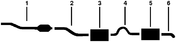 1981-86 Ford LTD 4 Cyl 2.3L Engine Single Exhaust System diagram