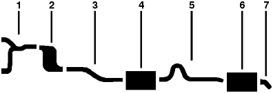 1969 Ford Fairlane Ranchero 6 Cyl 250 Engine Single Exhaust System diagram
