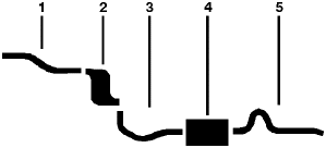 1968-70 Ford Falcon 6 Cyl Engine Single Exhaust System diagram