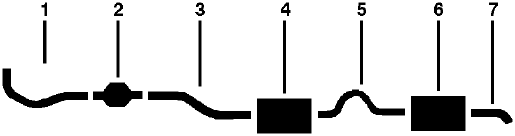 1976 Ford Pinto 4 Cyl Engine Single Exhaust System (2300CC Before 4-1-76 Exc. Station Wagon) diagram