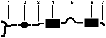 1976 Ford Granada 8 Cyl Engine Single Exhaust System diagram