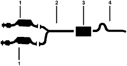 1983 Lincoln Mark VI Town CAR 8 Cyl 5.0L Engine Single Exhaust System diagram