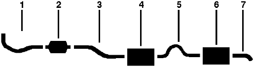 1976 Mercury Bobcat 4 Cyl Engine Single Exhaust System (2300CC Models Before 4-1-76 Exc. Station Wagon) diagram