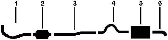 1976 Mercury Bobcat 4 Cyl Engine Single Exhaust System (2300CC Models After 4-1-76 Exc. Station Wagon) diagram