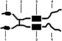 1977-78 Mercury Marquis 8 Cyl 460 Engine Dual Exhaust System diagram