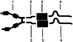 1983-86 Mercury Capri 6 Cyl Engine Single Exhaust System diagram