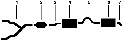 1976 Mercury Monarch 8 Cyl Engine Single Exhaust System diagram