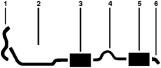 1987 Oldsmobile Firenza 6 Cyl 2.8L Engine Single Exhaust System diagram