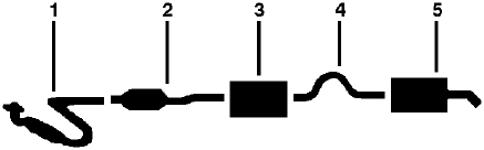 1980-82 Dodge Mirada 6 Cyl 3.7L Engine Single Exhaust System diagram