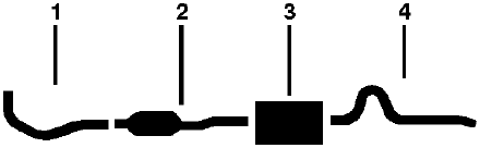 1979 Dodge ST. Regis 6 Cyl 3.7L Engine Single Exhaust System (225 3.7L Models Without Noise Reduction Package) diagram