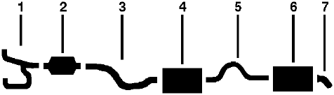 1977 Plymouth Gran Fury 8 Cyl Engine Single Exhaust System diagram