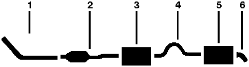 1975 Plymouth Duster Scamp Valiant 8 Cyl 318 Engine Single Exhaust System diagram