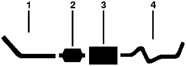 1984 Plymouth Voyager 4 Cyl 2.2L 2.6L Engine Single Exhaust System (2.6L Engines - Canada -) diagram