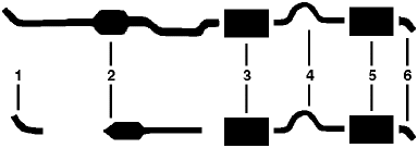 1976 Plymouth Fury 8 Cyl 400 Engine Dual Exhaust System diagram