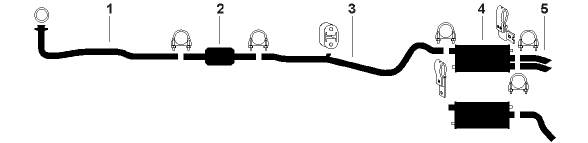 1981 Pontiac Phoenix 6 Cyl 2.8L Engine Single Exhaust System (2.8L) diagram