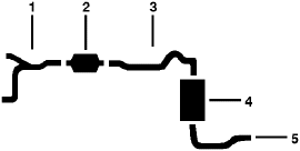 1977 Pontiac Firebird 8 Cyl 4.9L Engine Single Exhaust System diagram