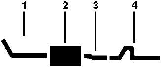 1959-61 Studebaker Lark 6 Cyl Engine Single Exhaust System diagram