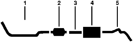 1975 Chevy G10 VAN G15/G1500 VAN 6 Cyl 250 Engine Single Exhaust System diagram