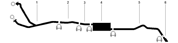 1978 Chevy G30 VAN G35/G3500 VAN 8 Cyl 3500 Engine Single Exhaust System diagram