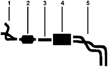 1983-84 Chevy G30 VAN G35/G3500 VAN 8 Cyl Engine Dual Exhaust System diagram