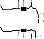 1975 Chevy G30 VAN G35/G3500 VAN 6 Cyl 292 Engine Single Exhaust System diagram