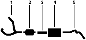 1979 Chevy G30 VAN G35/G3500 VAN 8 Cyl 400 Engine Single Exhaust System diagram