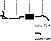 1974 Chevy C30 Pickup C35/C3500 Pickup 8 Cyl 454 Engine Single Exhaust System diagram