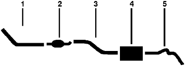 1975 Chevy P10 VAN P15/P1500 VAN 6 Cyl 292 Engine Single Exhaust System diagram